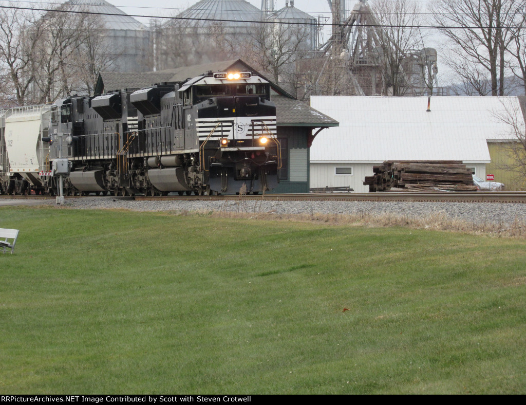 In the grade crossing